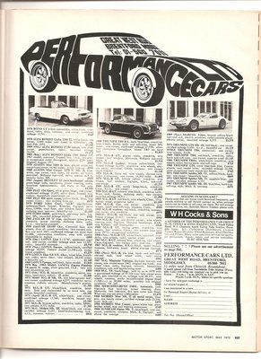 Performance Cars Ad Motor Sport May 1972.jpeg and 